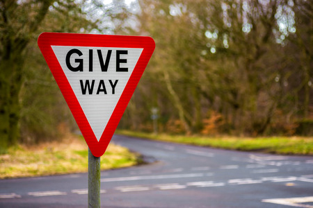 road sign Begin Driving